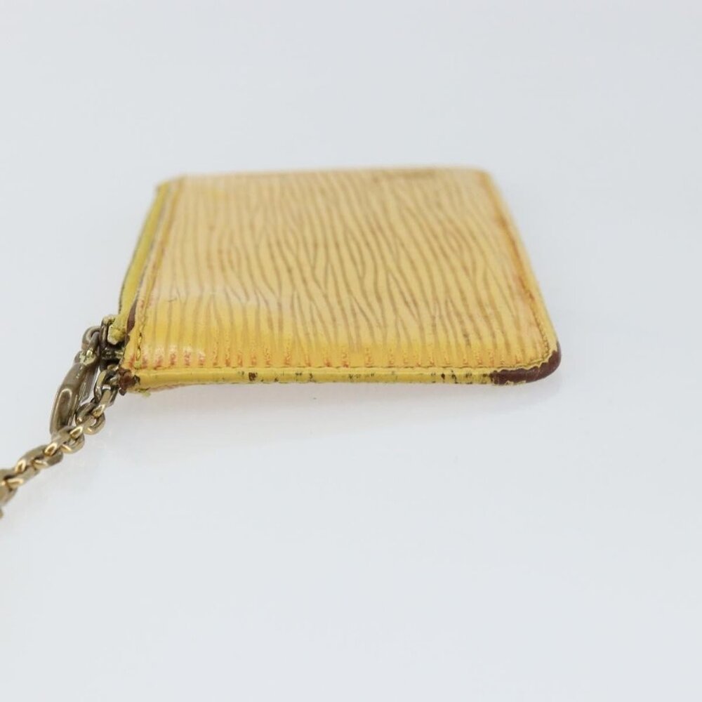 LOUIS VUITTON Epi Pochette Cles Coin Purse Yellow M63809 LV Auth 160898 - Picture 4 of 16